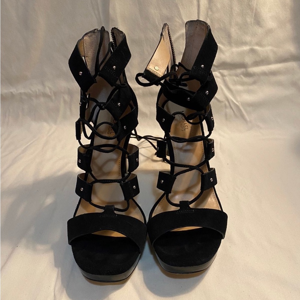 Michael Kors Black Strappy Heels